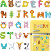 26 Pcs Diamond Art Painting Magnets Cartoon Animal Letters for Fridge Magnetic Diamond Art Painting Kit Fridge Sticker Magnet Craft